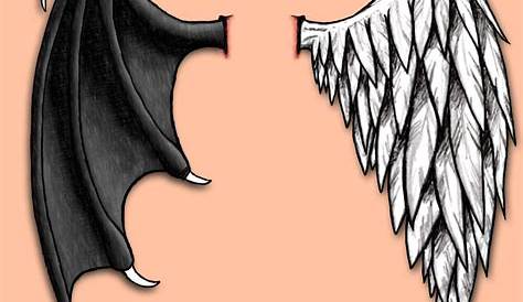 Angel And Evil Wings Tattoo Good And Evil Wing Tattoo Designs | Angel