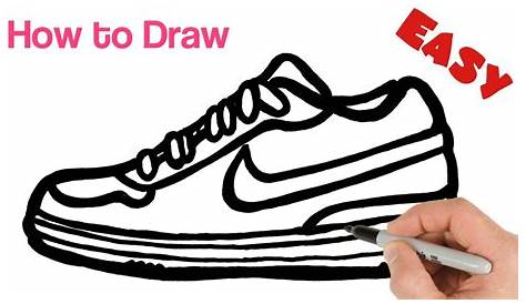 Learn how to draw a shoe real easy for kids and beginners - YouTube