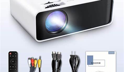 Buy Projector, GooDee WiFi Mini Projector with Projector Screen, 7000L