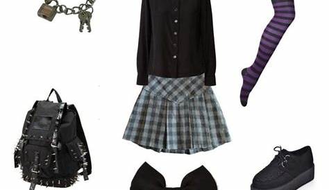 Gothic school girl costume
