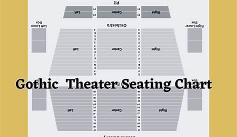 Seating Chart The Legacy Theatre
