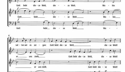 Gott liebt diese Welt | Chor Noten - Alle Noten kaufen bei meinno