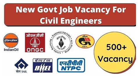 Best Job for Civil Engineers |Freshers | Government jobs in 2020