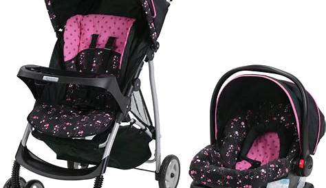Graco Pink Infant Travel System Modes Baby Stroller & Car Seat Carlee
