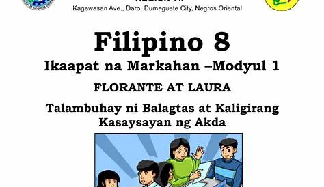 Filipino 8 Modyul 1: Karunungang Bayan | Grade 8 Modules