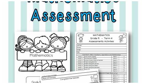 2020 Grade R Mathematics Assessment Term 4 | Grade r worksheets, Math