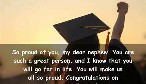 Graduation Quotes Nephew The Best Ideas For Congratulations - Home Family