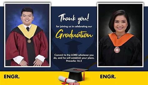 Graduation | Tarpaulin design, Layout design, Design