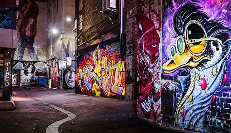 Street Art Print, Graffiti Wall Art, Melbourne Photography, ACDC Lane