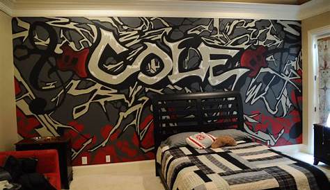 Decorating theme bedrooms - Maries Manor: graffiti bedroom wall
