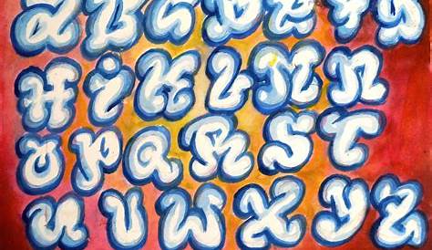 Graffiti alphabet colored 443896 Vector Art at Vecteezy