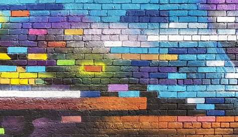 Colorful Brick Wall Graffiti Backdrop Newborn Baby Colleague - Etsy Sweden