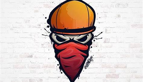 Premium Vector | Skull graffiti vector