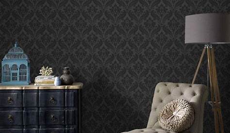 Graham & Brown Nottingham Black Wallpaper-30-439 - The Home Depot