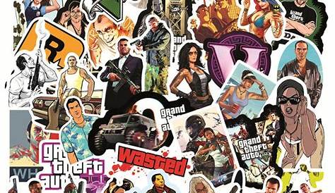 Grand Theft Auto Stickers Decal V
