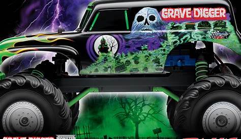 Coloriage - Grave Digger Monster Truck | Coloriages à imprimer gratuits
