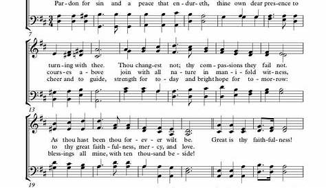 Great is Thy Faithfulness (Arranged for Piano) sheet music download