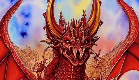 Bible - Seven headed red dragon (commission) by Zrcalo-Sveta on DeviantArt