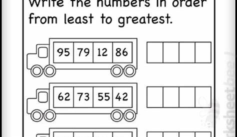 6 Number Order Least To Greatest Worksheets /