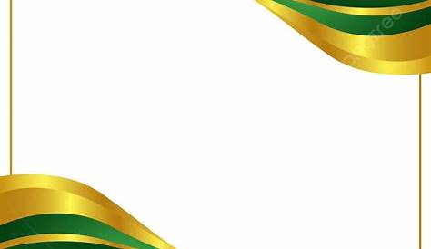 Green Gold Border, Vector Png, Gold Lines, Green Border PNG and Vector