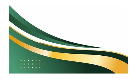Modern and elegant Green gold geometric corner border for certificate