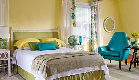 Green And Yellow Bedroom Decor