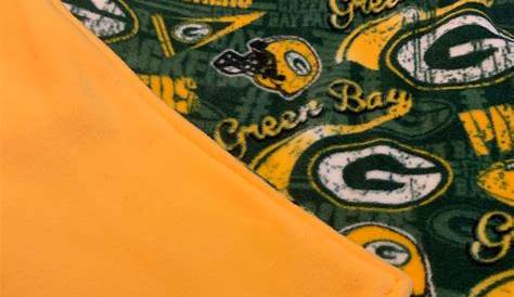 Green Bay Packers fleece blanket. | Etsy