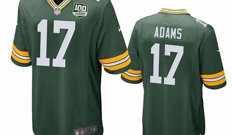 Men's Green Bay Packers #17 Davante Adams Green 2019 100th Season NFL