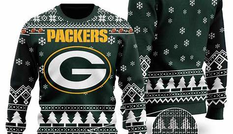 Vintage Green Bay Packers Sweater Ugly Christmas Party Tacky