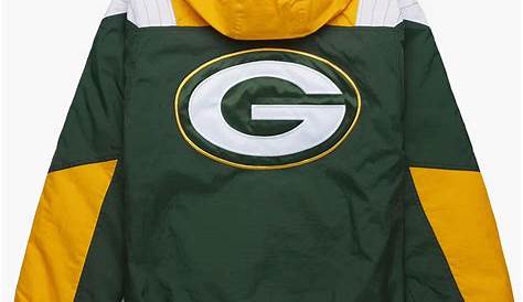 Green Bay Packers Two-Tone Wool and Leather Jacket - Green/White | J.H