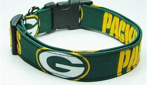 Green Bay Packers Dog Collar Adjustable by All4DogWear on Etsy