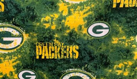 Fleece Green Bay Packers Plaid NFL Football Fleece Fabric Print