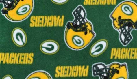 Green Bay Packers Fleece Fabric by the Yard by CCsDodads on Etsy