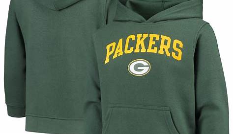 NFL Green Bay Packers Kids & Youth Boys"Stated" Full Zip Fleece Hoodie