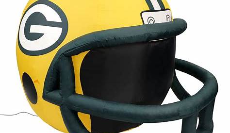 NFL Green Bay Packers Team Inflatable Lawn Helmet, One Size, Yellow
