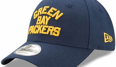 Men's New Era Navy Green Bay Packers Omaha Throwback Low Profile