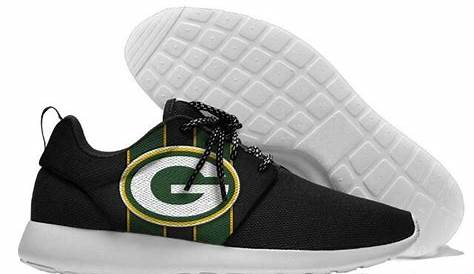 Green Bay Packers Womens Low Top Repeat Print Canvas Shoe FOCO.com