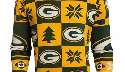 Green Bay Packers Ugly Sweater Custom Name NFL Football - Owl Fashion Shop