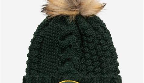 Green Bay Packers NFL Cuffed Knit Winter Beanie Hat, Striped, New Era
