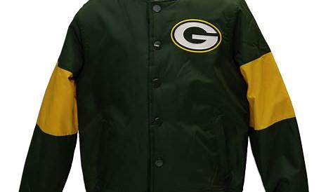 Green Bay Packers Jacket Authentic NFL Football Logo Large | eBay