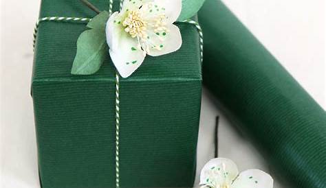 Green Frosted Botanic Print Christmas Wrapping Paper - Vibrant Home