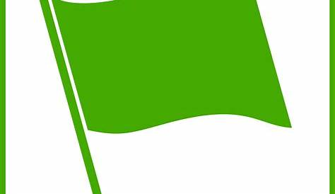 Green filled flag icon - Free green flag icons