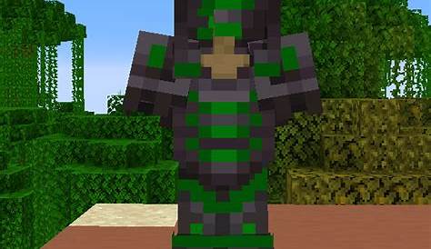 Green Netherite Armor And Tools Minecraft Texture Pack