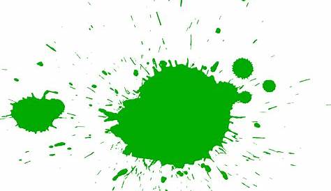 Download Green Paint Splatter Png - Blue Color Splash Png - Full Size