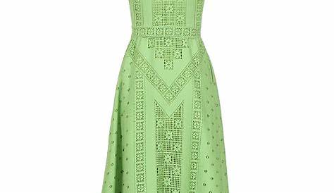 Green Valentino Crochet Dress Guipure Lace Strapless $5 760 Liked On Polyvore