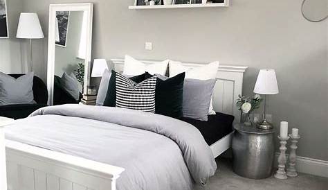 Grey And White Bedroom Wall Decor