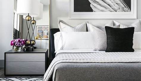 Grey Black And White Bedroom Decor