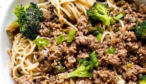 Ground Meat Recipes With Noodles Easy To Make Beef Mongolian Is Sweet