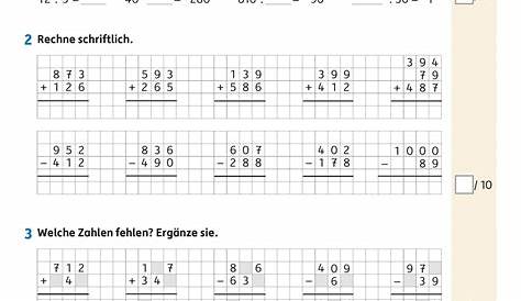Grundschule-Nachhilfe.de | Arbeitsblatt Mathe Klasse 4 Einen neuen