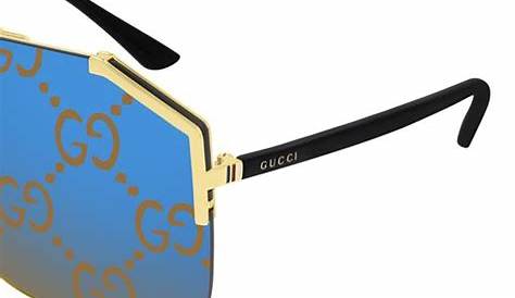 Gucci Sunglasses With Logo On Lens